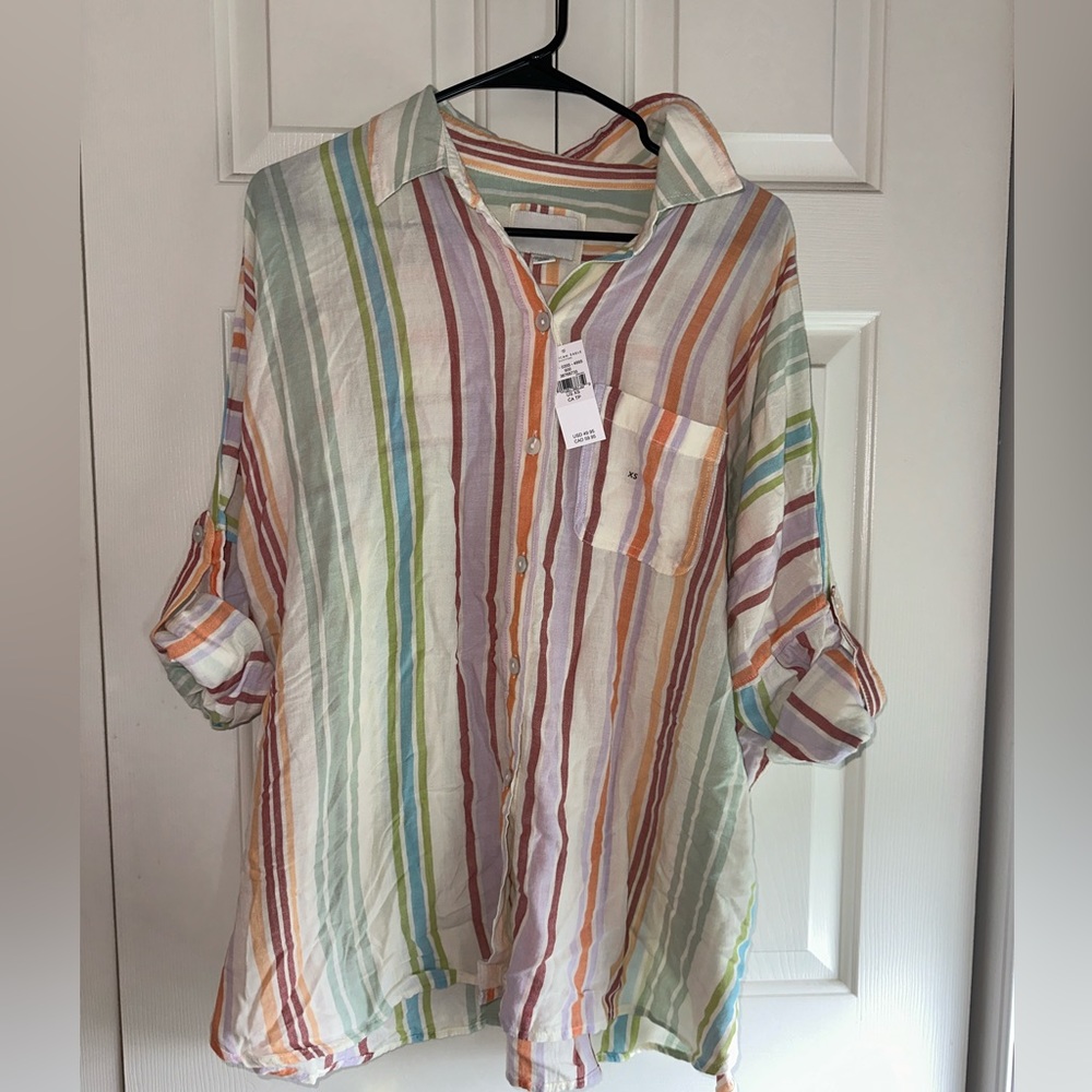 Multi-colored Button Up from American Eagle